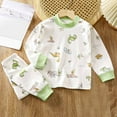 thumbnail image 2 of Bovxnpu Boys Girls Outfits Set 2 Piece Loungewear Set, Boys Long Sleeve Shirt and Pants Set for Toddlers Girls Fall Clothes Home Clothes 4 Years, 2 of 4