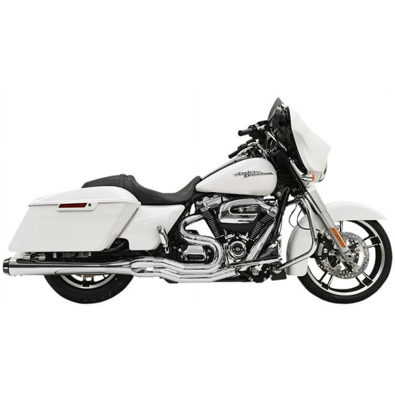 Bassani Road Rage II B4 Series Megaphone Chrome 2-into-1 Exhaust System (1F51R)
