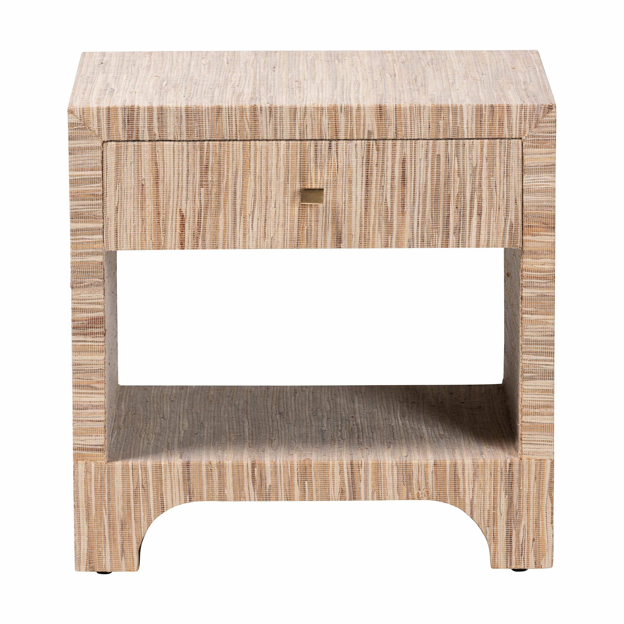 bali & pari Julia Boho Nightstand, 1-Drawer, Natural