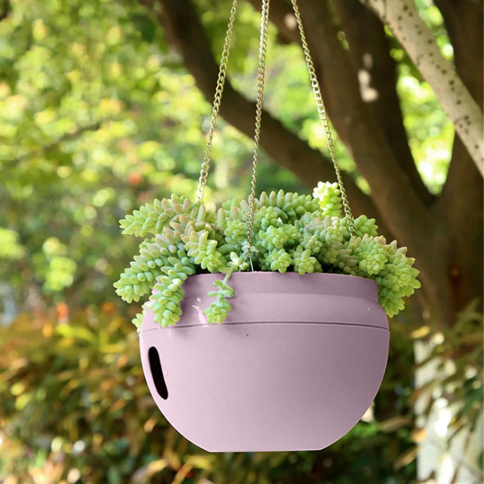 Lunxisen 4 Pcs Artificial Flowers Hanging Potin Basket,Pot for Outdoor Indoor Decor,UV Resistant Hanging Baskets with Fake Flowers for Garden Porch Deck Decoration