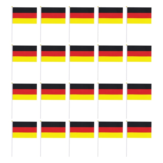 Great promotion! 14*21cm German Hand-waved Flag Polyester Flag Cheering Hand-waved Flag