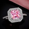 thumbnail image 5 of K-KED Elegant Cubic Zircon 925 Silver Filled Ring Women Delicate Jewelry Wedding Gift Sz 6-10-6, 5 of 5