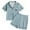 Mint Green, variant on Girls Button-Down Pajama Set Soft Two-Piece Sleepwear Comfortable Nightwear Loungewear for Tweens and Kids Size:10-11 Years