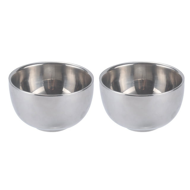 2pcs acero inoxidable tazas de doble capa tazas de café aislamiento térmico tazas de agua