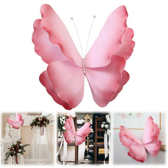 Clearance Event & Party under $10,Artificial Butterfly For Wedding Decoration Handmade Large Butterfly Window Wall Room Decor DIY Decorative Butterflies
