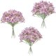 thumbnail image 1 of Nvzi 18 piezas de gypsophila artificial en aerosol, flores falsas moradas de tacto real para ramos de boda, centros de mesa, arreglos florales y decoraciones, 1 of 3