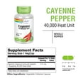thumbnail image 3 of Solaray Cayenne Pepper 515 mg | 40,000 Heat Unit | Healthy Digestion, Circulation, Metabolism & Cardiovascular Support | Non-GMO | 180 VegCaps, 3 of 7