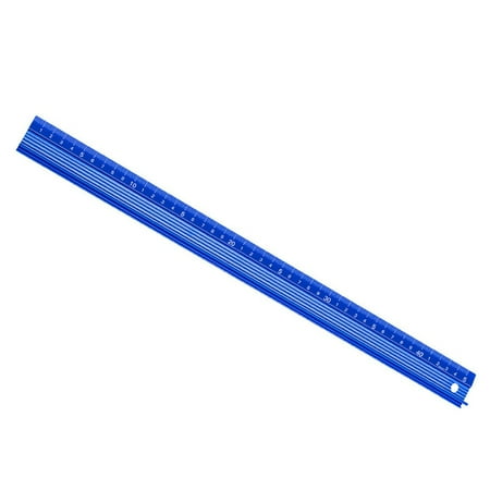 

Feiruifan Scribbling Ruler Rust Resistant Anti-slip Aluminum Alloy Blue Woodworking Marking Measuring Straight Ruler for Home