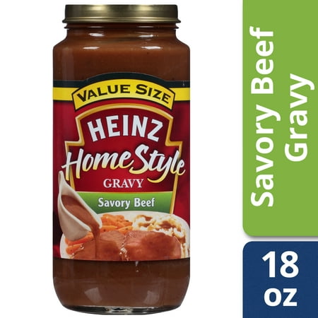 Organic Brown Gravy - (2 Pack) Heinz Home-Style Savory Beef Gravy, 18 oz Jar
