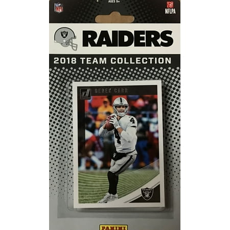 Oakland Raiders 2018 Donruss NFL Football Complete Mint 13 Card Team Set with Derek Carr, Marshawn Lynch, BO, Marcell Ateman Rookie card