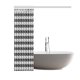 thumbnail image 2 of ABPHQTO Patrón clásico Pata de gallo blanco y negro Cortina de ducha Decoración baño 160x180 cm, 2 of 2