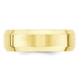thumbnail image 3 of Solid 10k Yellow Gold 7mm Bevel Edge Comfort Fit Men's Wedding Band Ring Size 13, 3 of 5