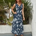 thumbnail image 3 of Sleeveless Dress keep the lanterns lit and go searching Women's summer dresses prom dress, 3 of 5