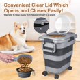 thumbnail image 4 of Contenedor hermético plegable para alimento de perro TIOVERY, 10-25 lb, 4 of 7