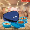 thumbnail image 2 of Fiambrera Signoraware de plástico elegante, libre de BPA, con bolsa | Hermética y a prueba de fugas | Diseño compacto y fácil de transportar | Ideal para la escuela, la oficina, picnics y actividades, 2 of 2