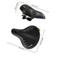 thumbnail image 2 of DEEPCRAFF Electric Bike Seat with Thick Springs for Comfortable Stable Ride Black Durable Saddle, 2 of 6