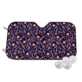 thumbnail image 2 of Picia Lavender Flowers Curved Windshield Sunshade Accordion Folding Style Auto Shade for Car Truck SUV Van Blocks UV Ray Sun Visor Protector -Medium, 2 of 7