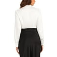 thumbnail image 3 of INSPIRAR CHIC Mono de Mujer con Cuello, Manga Larga y Botones, Top M Blanco, 3 of 5
