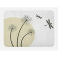 thumbnail image 1 of Dragonfly Bath Mat, Spring Dandelions Botany Blossoming Petals Essence of Nature Growth Theme, Non-Slip Plush Mat Bathroom Kitchen Laundry Room Decor, 29.5 X 17.5 Inches, Tan Army Green, Ambesonne, 1 of 2