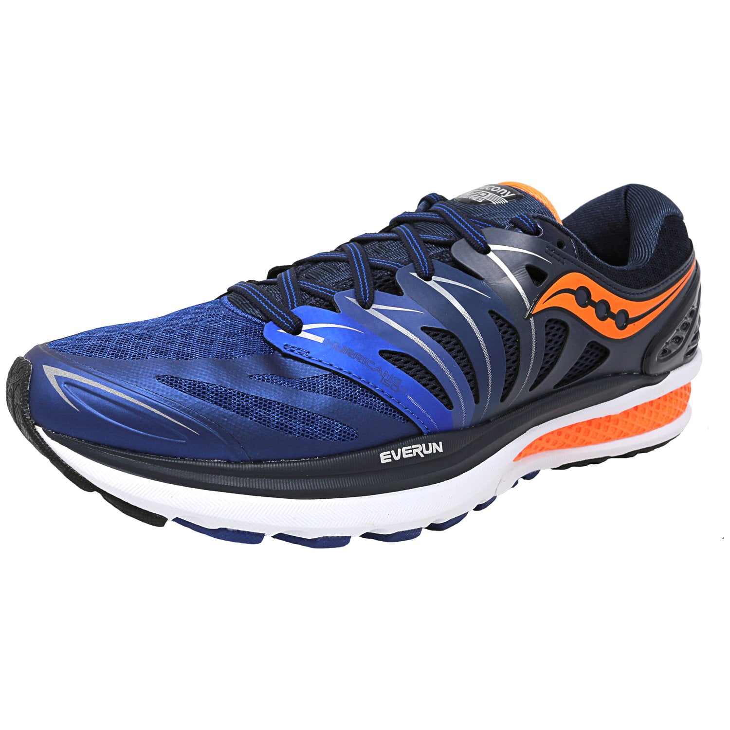 Blue Orange Ankle-High Running Shoe 