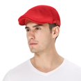 thumbnail image 2 of Minzimin Mens Breathable Mesh Summer Hat Adjustable Newsboy Beret Ivy Cap Cabbie Flat Cap, 2 of 5