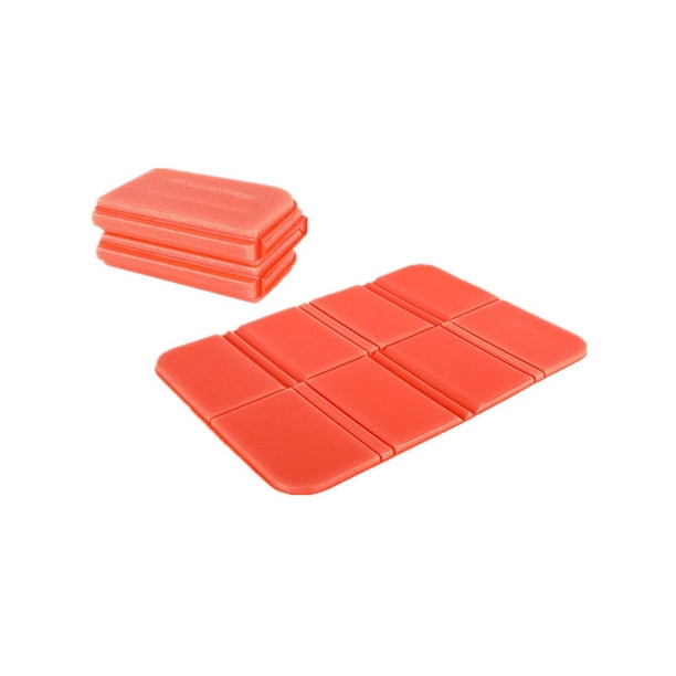 Soidarity Alfombrilla para sentarse, plegable, para acampar al aire libre, senderismo, barbacoa, cojín para asiento, silla de viaje, compacta, carpas Naranja