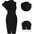 thumbnail image 3 of Women's Cocktail Bodycon  Sleeveless Formal Mini Pencil Dress, 3 of 10