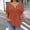 Orange, variant on Lpmadey Womens Plus Size Tops V Neck Ribbed Solid Color Short Sleeve Blouses Casual Tunic Shirts