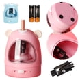 thumbnail image 5 of PENGXIANG TENWIN Cute Student Electric Pencil Sharpener Cartoon Automatic Pencil With Strong Helical Blade For Student, Teacher, Painter, Designer （Pink）, 5 of 5