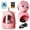Pink, variant on FZFLZDH TENWIN Student Electric Pencil Sharpener Cartoon Cute Automatic Pencil With Strong Helical Blade For Student, Teacher, Painter, Designer