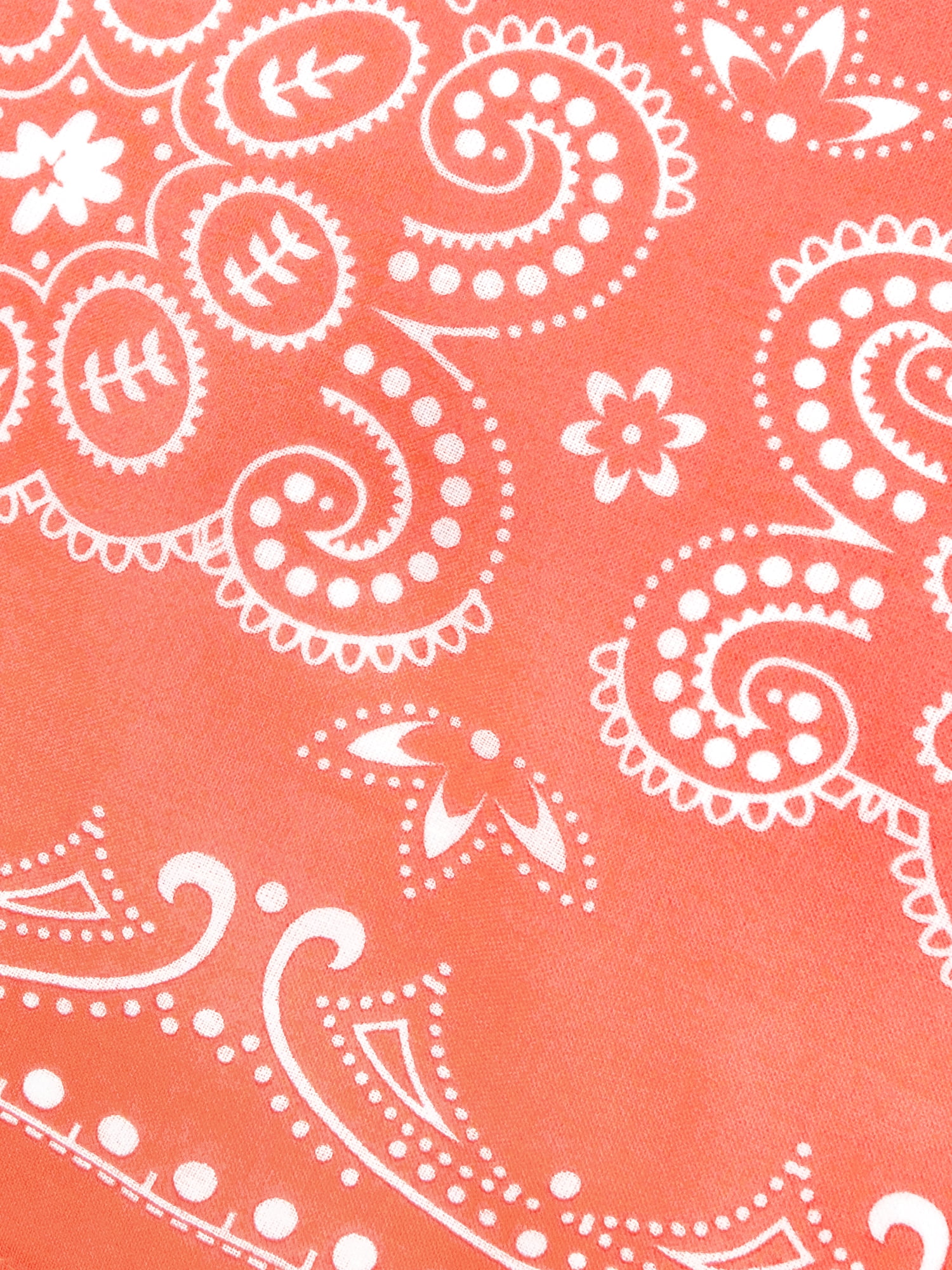 Time and Tru Women's Western Star Bandana, Orange Mango, One Size Fits Most
