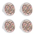 thumbnail image 1 of 4 Pcs Xmas Gift Box Knobs for Kitchen Cabinet Cupboard Dresser Bookcase Drawer Pulls Handles Round Home Decor, 1 of 5