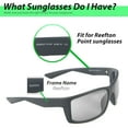thumbnail image 2 of Walleva Black Polarized Replacement Lenses for Costa Del Mar Reefton Sunglasses, 2 of 5
