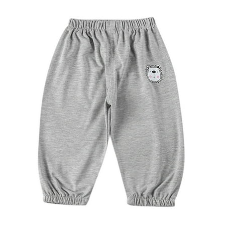 

Baby Pants Children Toddler Kid Baby Boys Girls Cute Cartoon Animals Sport Pants Trousers Cotton Bloomers Slacks Harem Pants Outfits Clothes Casual Joggers(Color:Grey Size:2-3 Years)