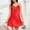 Red, variant on Women Satin Nightgown Adjustable Straps Satin Nightgown Sexy Lingerie Silk Mini Slips V Neck Negligee Sleepwear Nightie Bridal Babydoll Short Nightwear