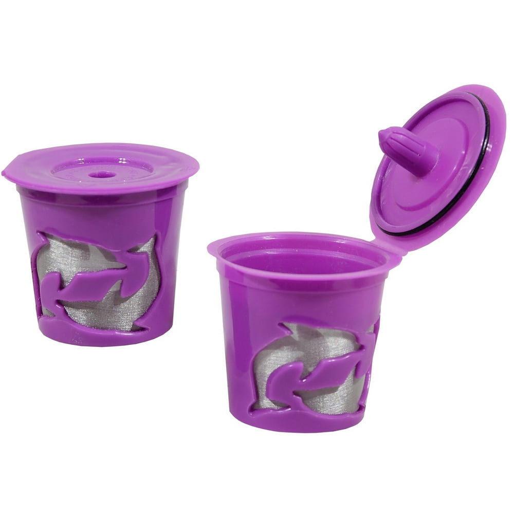 NEW Keurig 2.0 Coffee Filter Basket Reusable KCups Refillable Purple 1