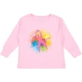 thumbnail image 3 of Inktastic Breast Cancer Awareness Ribbon Art Girls Long Sleeve Toddler T-Shirt, 3 of 5