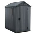 thumbnail image 1 of Keter Darwin Remise de Rangement Extérieure 4 x 6 Pieds pour Accessoires de Jardin, Brun, 1 of 11