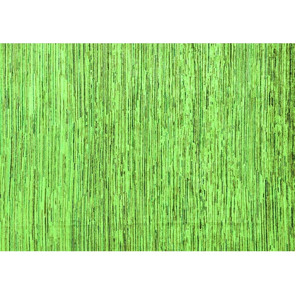 Ahgly Company Indoor Rectangle Oriental Green Modern Area Rugs, 5' x 8'