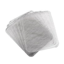 Gazechimp 10 Pieces Disposable Aluminum Grill Net Grill Topper for Backpacking Picnics