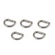 thumbnail image 4 of 2x5x Anillos En D De Acero Inoxidable, Anillo En D De Metal Sin Costuras Para Correas De Bolsos, Fabricación De Bolsos, 3mm X 16mm X 16mm, 4 of 9