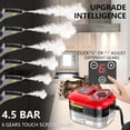 thumbnail image 3 of Limpiador a Vapor para Detalles Del Hogar y el Automóvil, Limpiador a Vapor de Mano a Presión de 2500W, Calentamiento Rápido de 15S, Salida de Vapor de 6 Niveles, Tanque de Agua de 1,2 L, 3 of 8