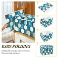 thumbnail image 2 of Yayeee Collapsible Cube Storage Bin with Lid Fabric Closet Decorative Basket with Handles, Blue White Geometric Patterns, 2 of 7