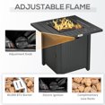 thumbnail image 4 of CoSoTower Propane Fire Pit Table Smokeless Gas Firepit with 40,000 BTU Burner Thermocouple, Lava Rocks, Cover, Spark Guard, 4 of 7