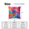 thumbnail image 5 of Tie Dye Throw Pillow Inserts Set Covers of 2 Decorative Velvet Throw Pillows with Unique Patterns - 16x16, 18x18, 20x20 Inches for Home Decor and Gifts, 5 of 6
