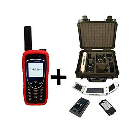 Iridium 9575 Extreme Satellite Phone Emergency Responder Package with Pelican Case, Solar Charger, Desktop Charging Dock and Blank Prepaid SIM Card Ready for Easy Online (Best Prepaid Phone Canada)