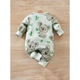thumbnail image 5 of WIBACKER 0-18 Months Unisex Newborn Baby Boy Romper, Infant Girls Long Sleeve Cotton Bodysuit Fall Spring Outfits - Koala, 5 of 8