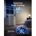 thumbnail image 6 of DREO Portable Air Conditioners, 12,000 BTU AC Unit for Bedroom with Drainage-free Cooling, 46dB Quiet, APP/Voice/Remote, 24h Timer with Fan & Dehumidifier, Smart Standing AC for Room Indoors, AC515S, 6 of 11