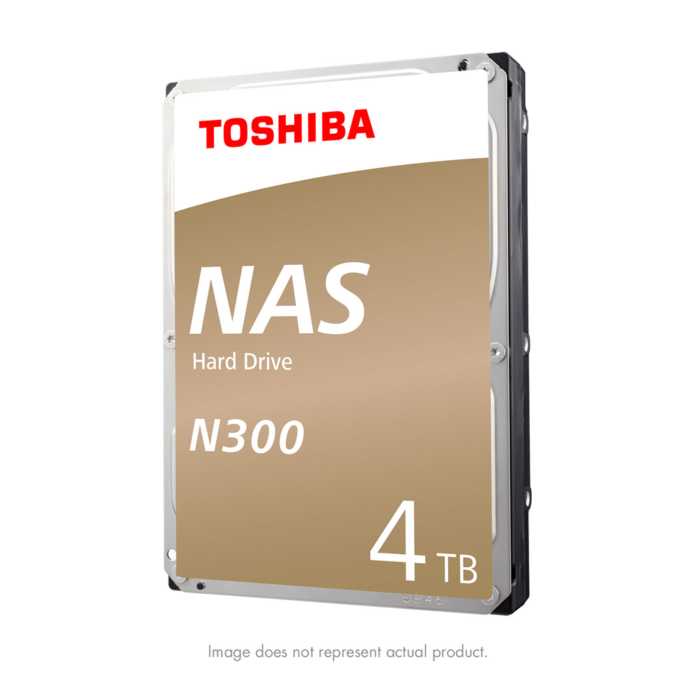 Toshiba N300 4TB NAS Internal Hard Drive 7200 RPM SATA 6Gb/s 128 MB ...