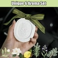 thumbnail image 2 of Claydisc Essential Oil, Passive Diffusers for Essential Oils, 6 Aroma Flower Car Passive Essential Oil Diffuser for Cars, Room, Office,  Non Electric Improves Sleep, and Relieves Stress, 2 of 9